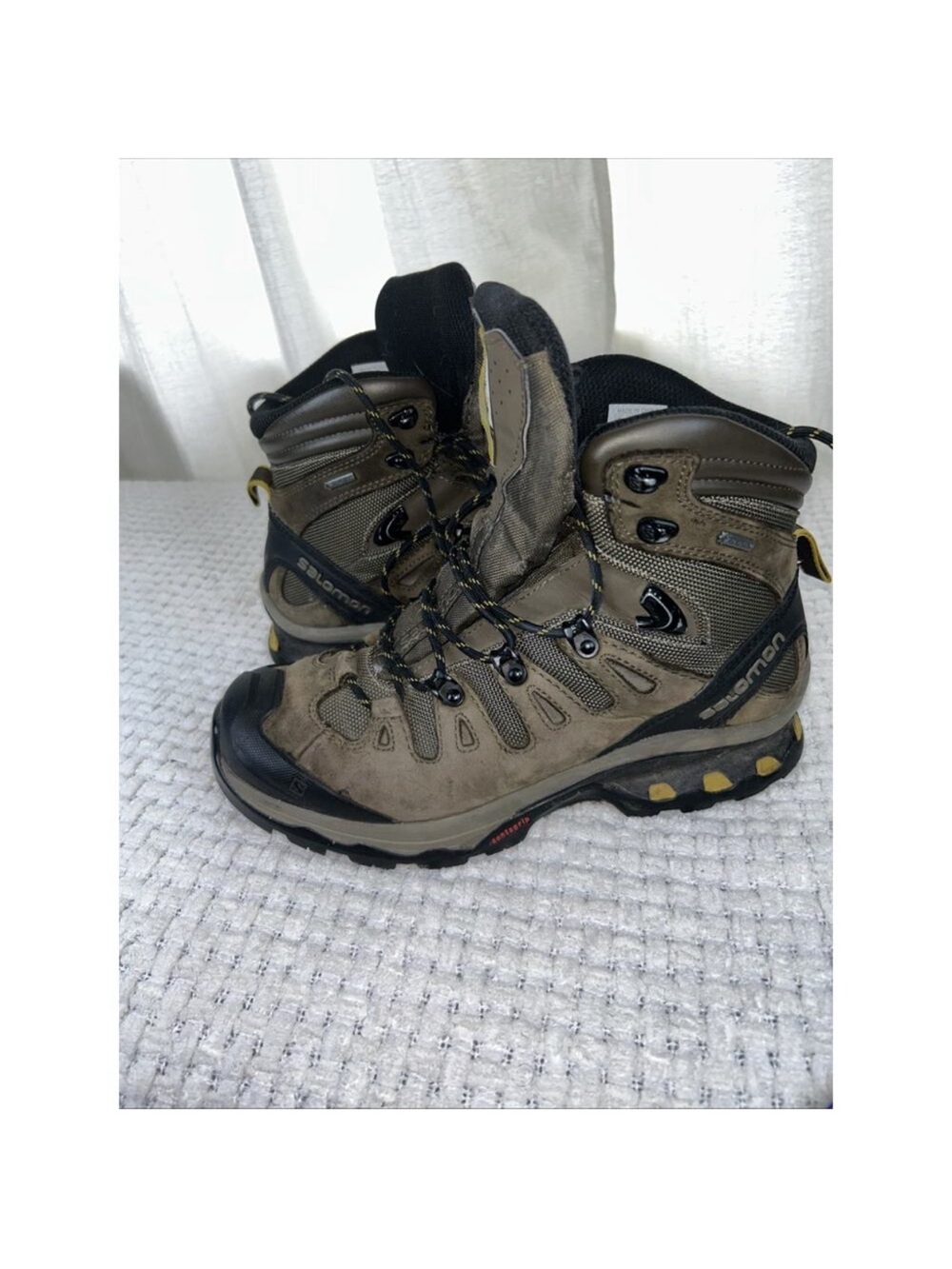 Salomon Quest 4D 3 GTX Olive Brown and Black Men's Hiking Boots 11.5